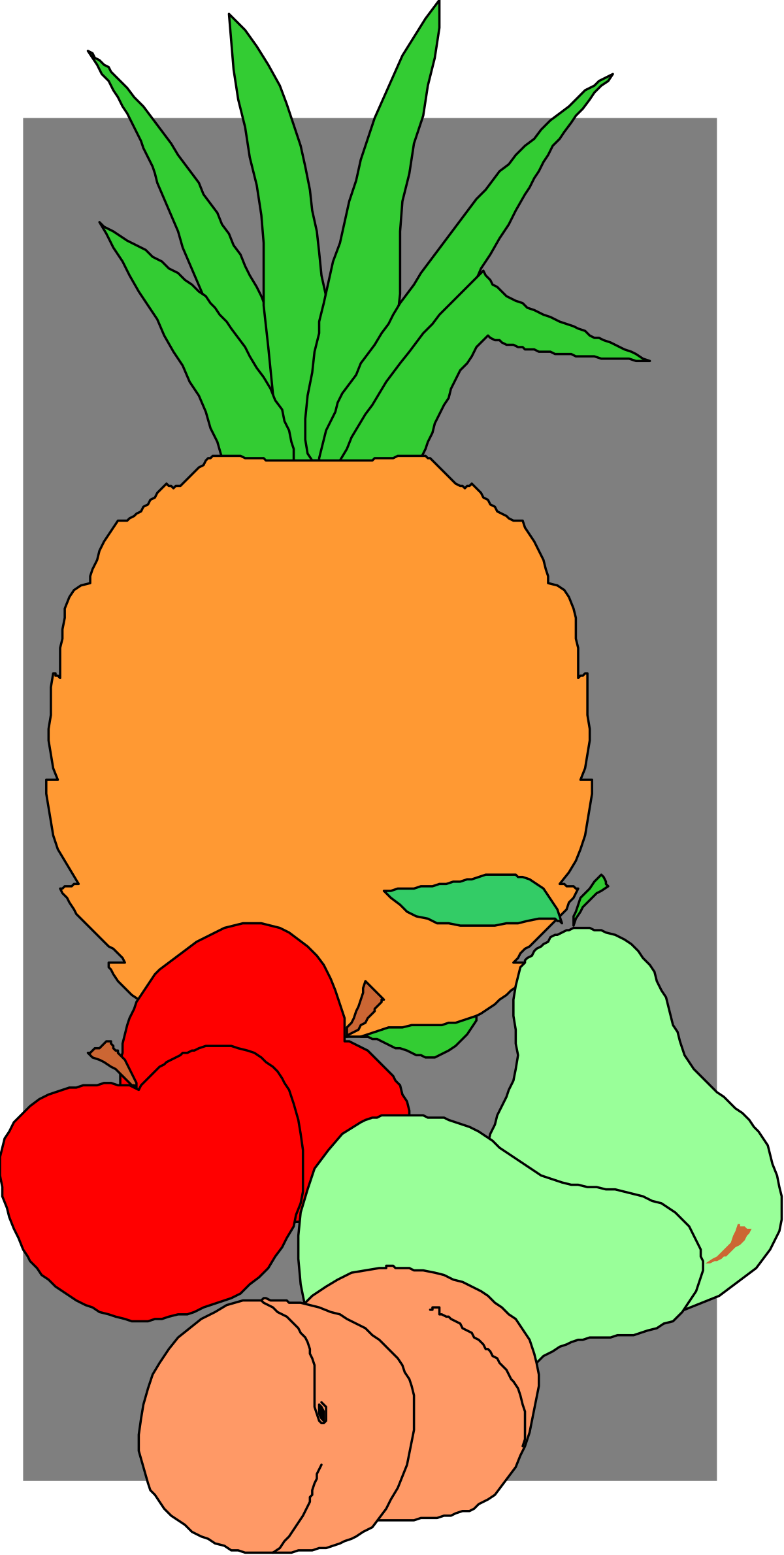a bunch of fruit with a green leaf clip art png transparent Fruit Clipart with Green Leaf - Fresh and Vibrant Illustrations