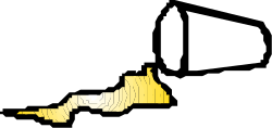 Yellow and White New York State Map Clipart - Perfect for Educational Use