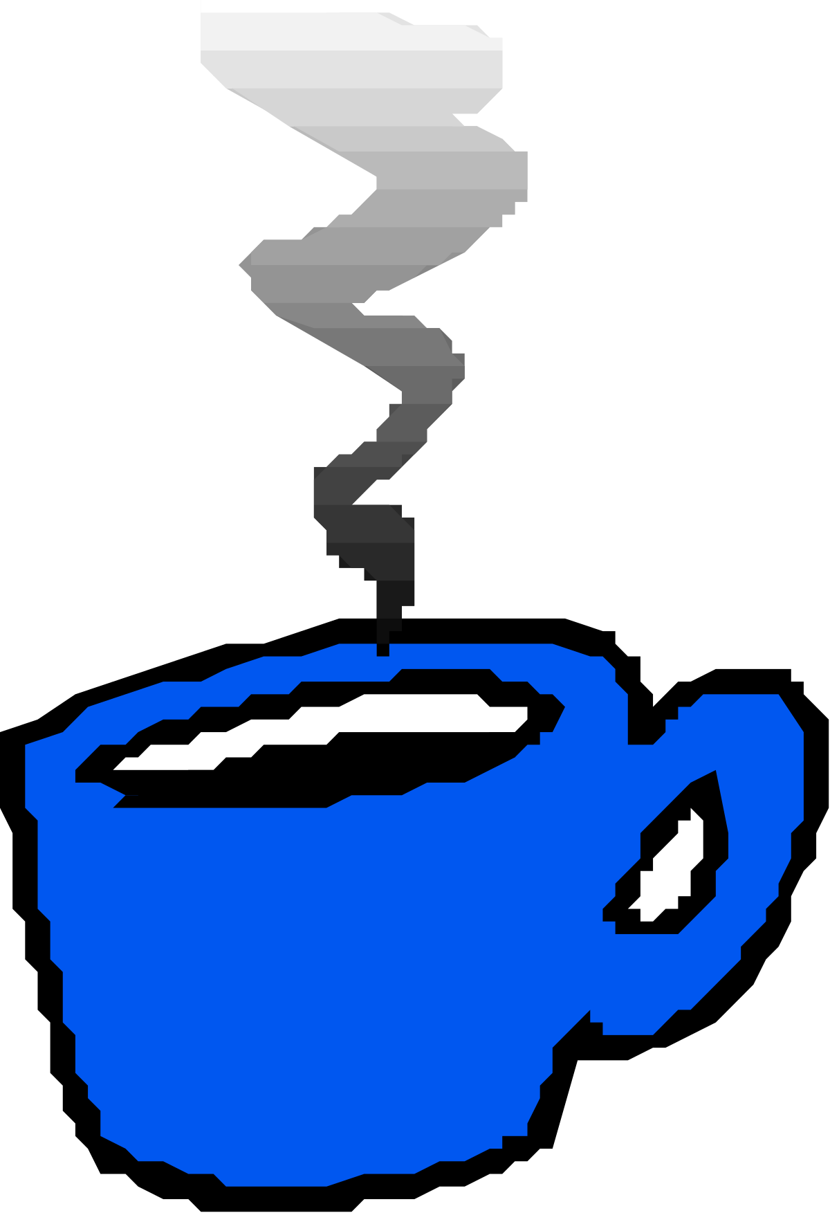 a blue cup with a white swirl on it clip art png transparent Blue Cup with White Swirl - Charming Clipart for Your Projects
