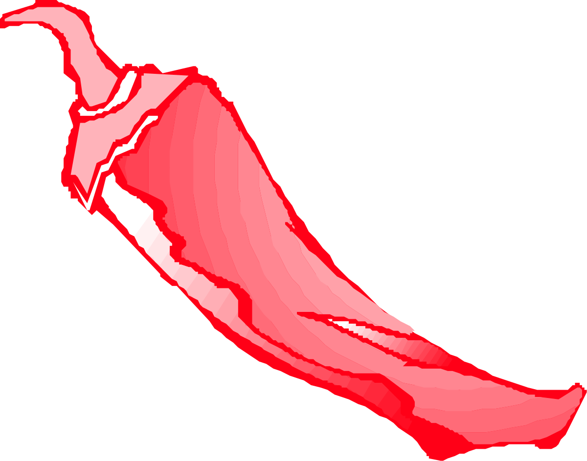 a red pepper on a black background clip art png transparent Red Pepper Clipart on Black Background - Vibrant and Fresh