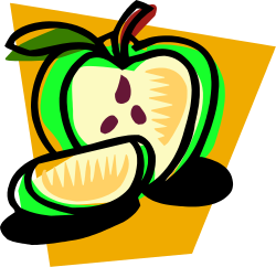 Apple Clipart with a Bite - Fresh and Juicy Fruit Illustration