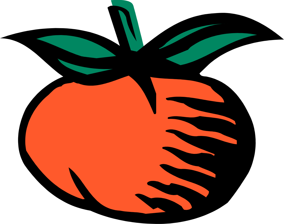 Hand Holding a Fresh Orange Apple Clipart - Perfect for Creative Projects
