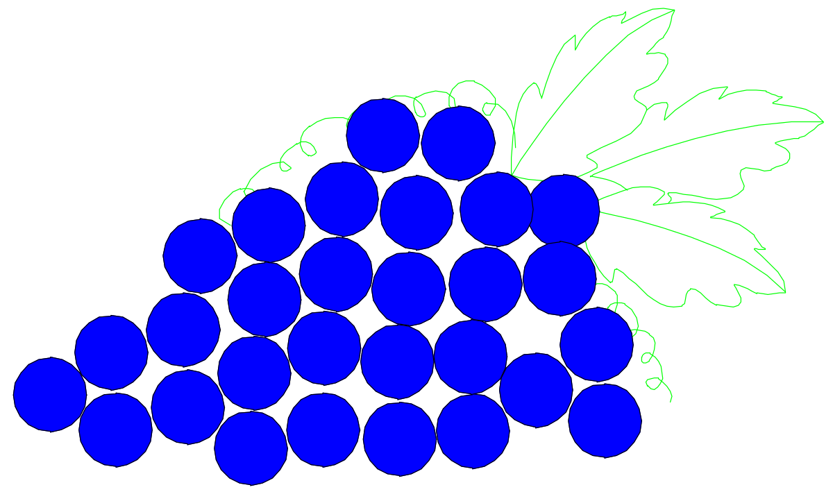 Bunch of Grapes Clipart - Vibrant and Fresh Grapes for Your Projects