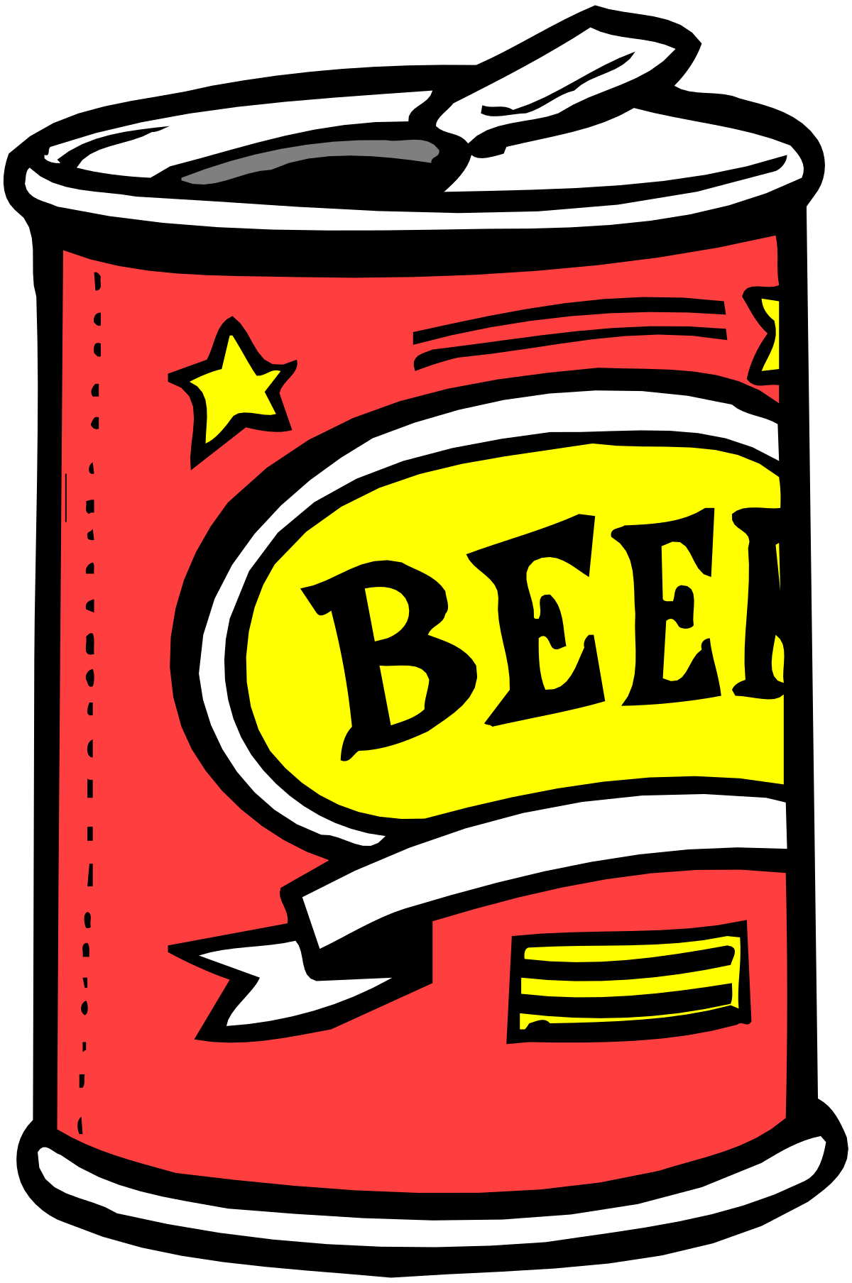 a can of canned food with a ribbon around it clip art png transparent Canned Food Clipart with Ribbon – Perfect for Foodie Designs