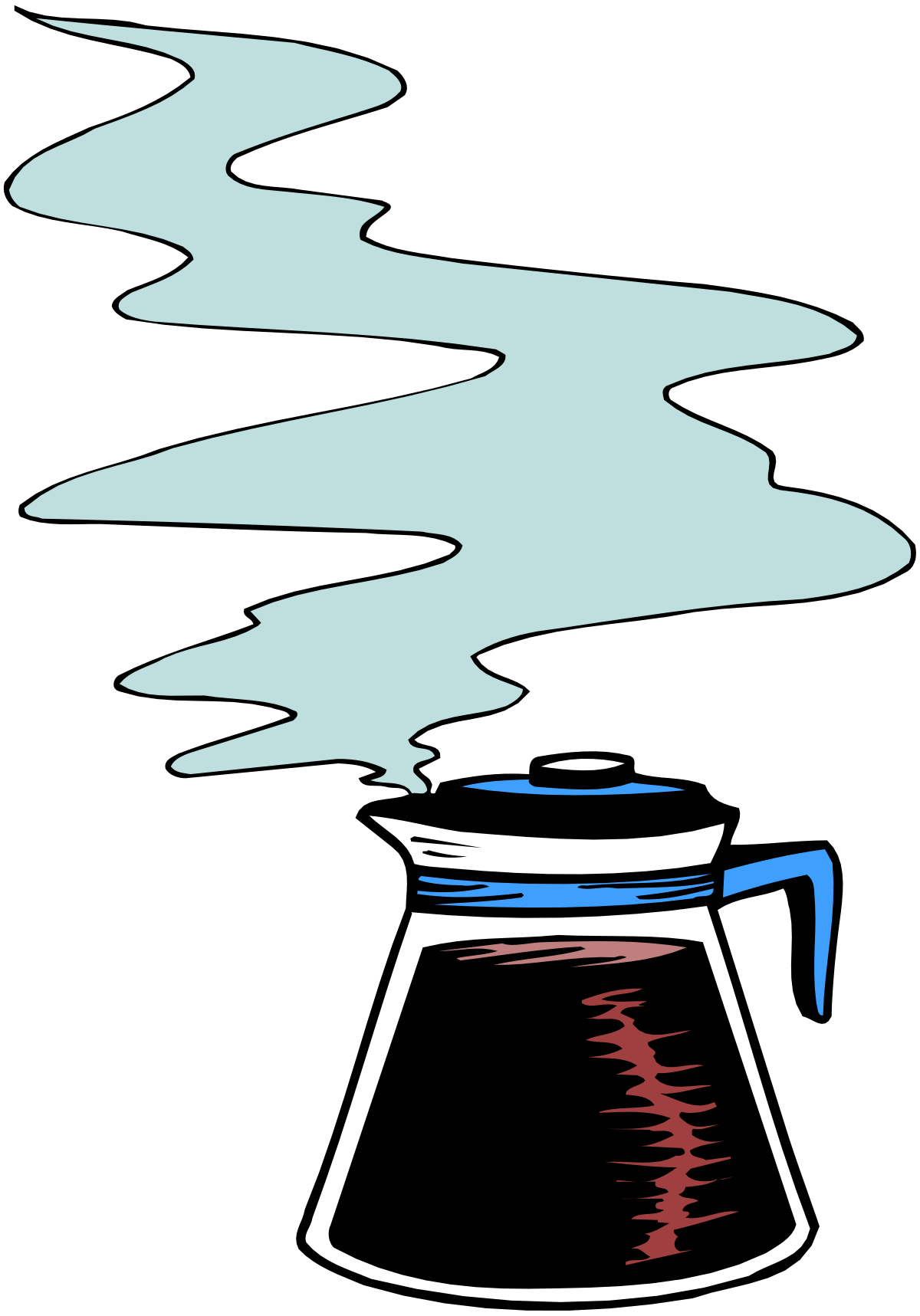 a coffee pot with smoke coming out of it clip art png transparent Coffee Pot Clipart with Smoke - Perfect for Culinary and Cozy Designs