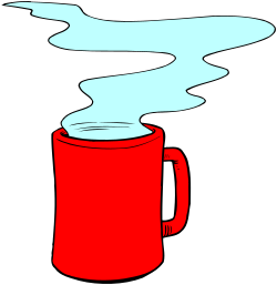 Red Cup with Smoke: Cozy Coffee Clipart for Your Projects