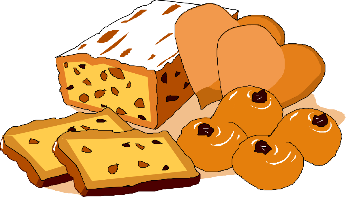 Fruit and Bread Clipart Collection - Vibrant Illustrations for Your Needs
