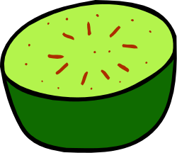 Green Bowl with Red Spot - High-Quality Clipart for Creative Projects