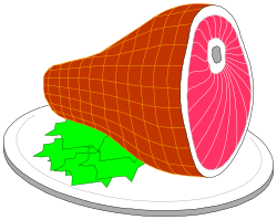 Meat on Plate Clipart - Succulent Dish Illustration for Food Lovers