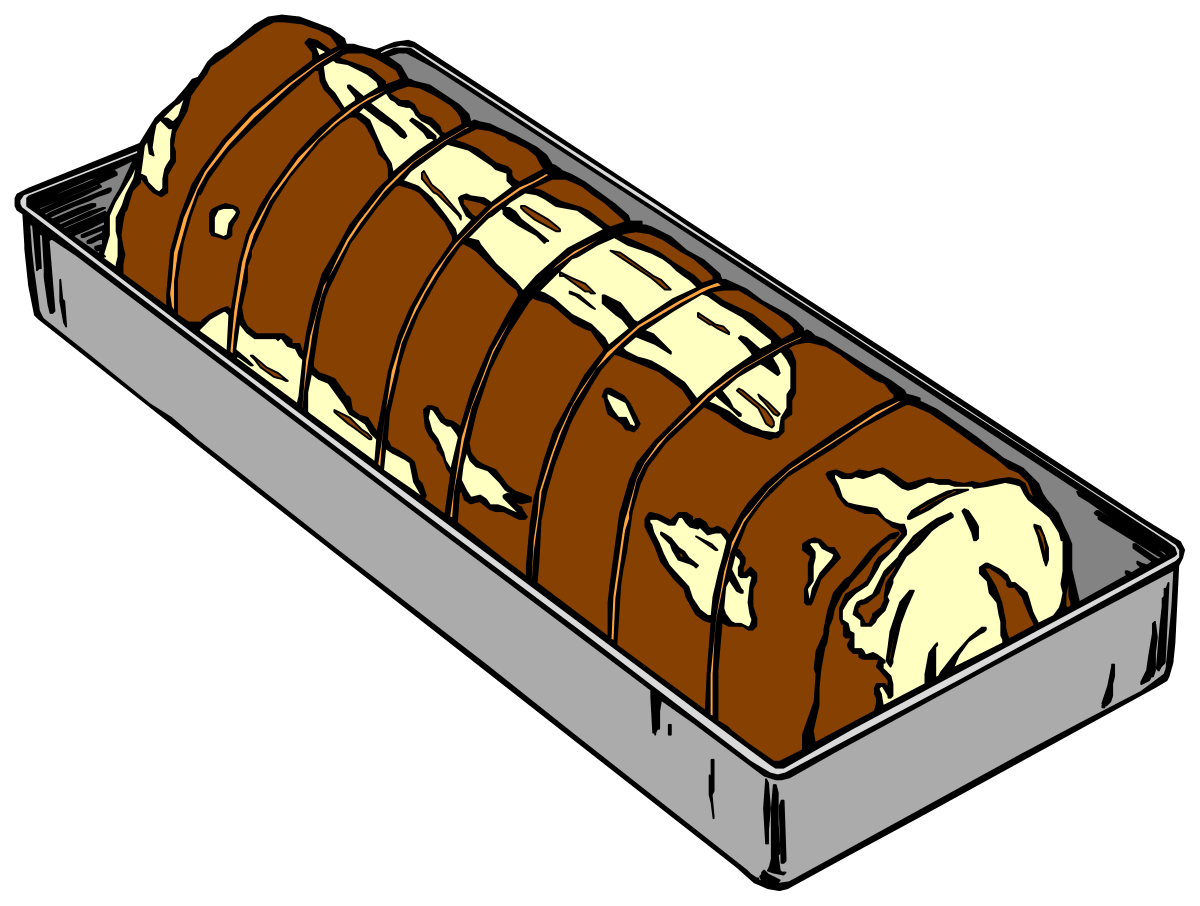 Meatloaf in a Tin Clipart - Delicious and Wholesome Design