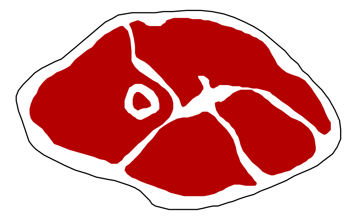 Vibrant Red Poppy Flower Clipart with White Outline