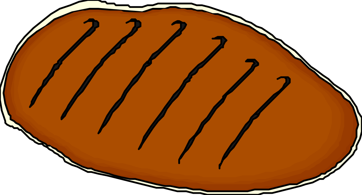 Chocolate Topped Bread Clipart for Delicious Creations
