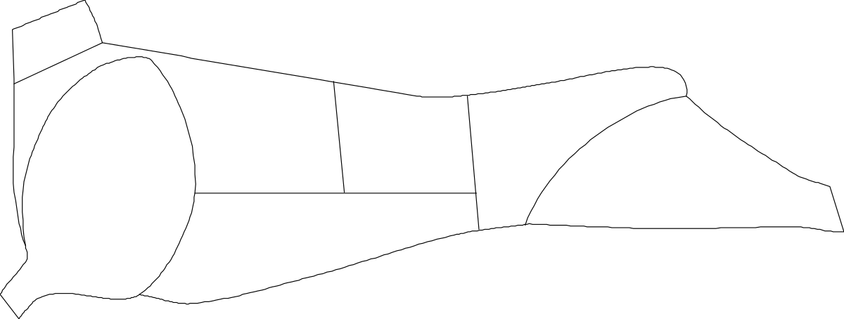Large Triangular Shape White Paper Cut-Out Clipart