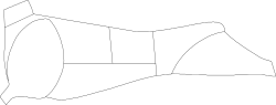 Large Triangular Shape White Paper Cut-Out Clipart