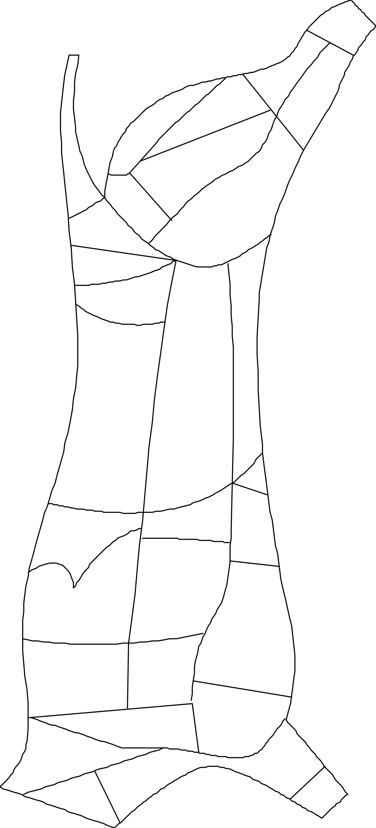 White Silhouette of a Man's Head Clipart - Perfect for Creative Projects