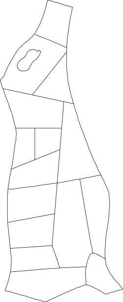 Black and White Map of the United States - Detailed Clipart Illustration