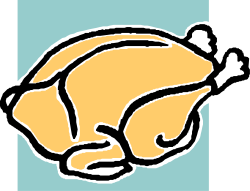 Yellow and Blue Turkey Clipart - Vibrant Designs for Your Projects