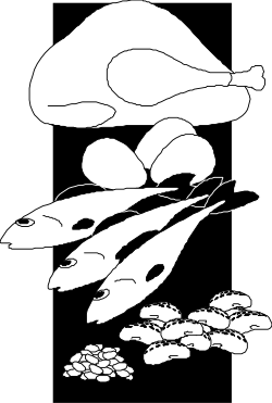 Mushroom Clipart - Elegant Black and White Illustration