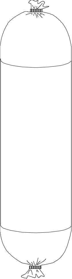 White Cylinder Clipart with Black Outline - Versatile Graphic Element