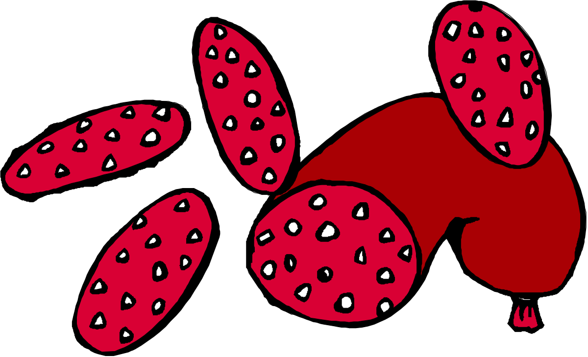 Red Cookie with White Dots - Delicious Clipart for Your Projects