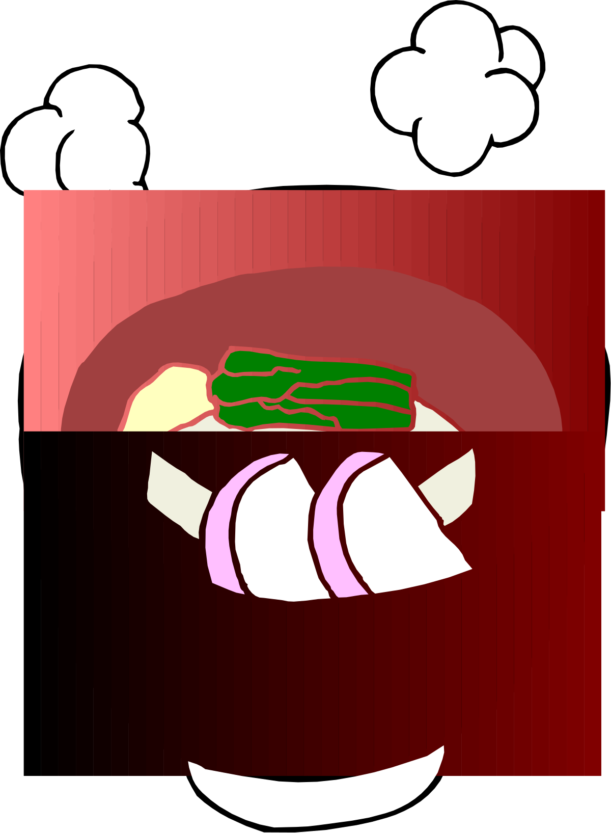 Cartoon Character with Green Leaf Head - Fun Clipart for Creative Projects