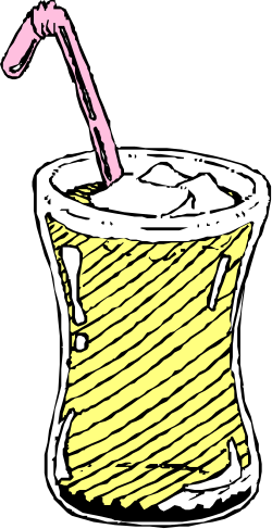 Milk Glass with Straw - Delightful Clipart for Refreshing Designs