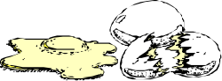 White and Yellow Dog Sitting Together Clipart