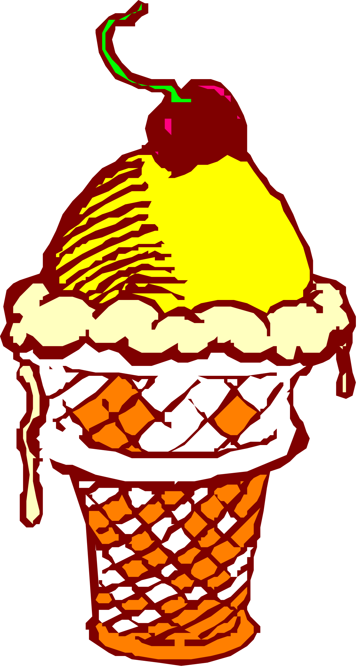 a cup with a ice cream and a cherry on top clip art png transparent Cup with Ice Cream and Cherry on Top - Delightful Clipart for Fun Designs