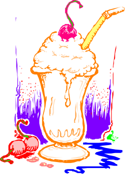Cup of Ice Cream with Cherry on Top - Delicious Clipart