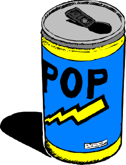 Soda Can with Knife: Vivid Clipart for Dynamic Designs