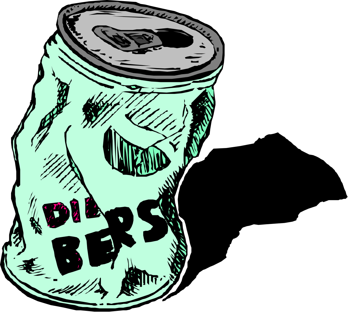 Skull Beer Can Clipart: Unique and Bold Design for Your Projects