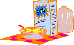 Bowl of Cereal and Cereal Bag Clipart: Perfect Breakfast Elements