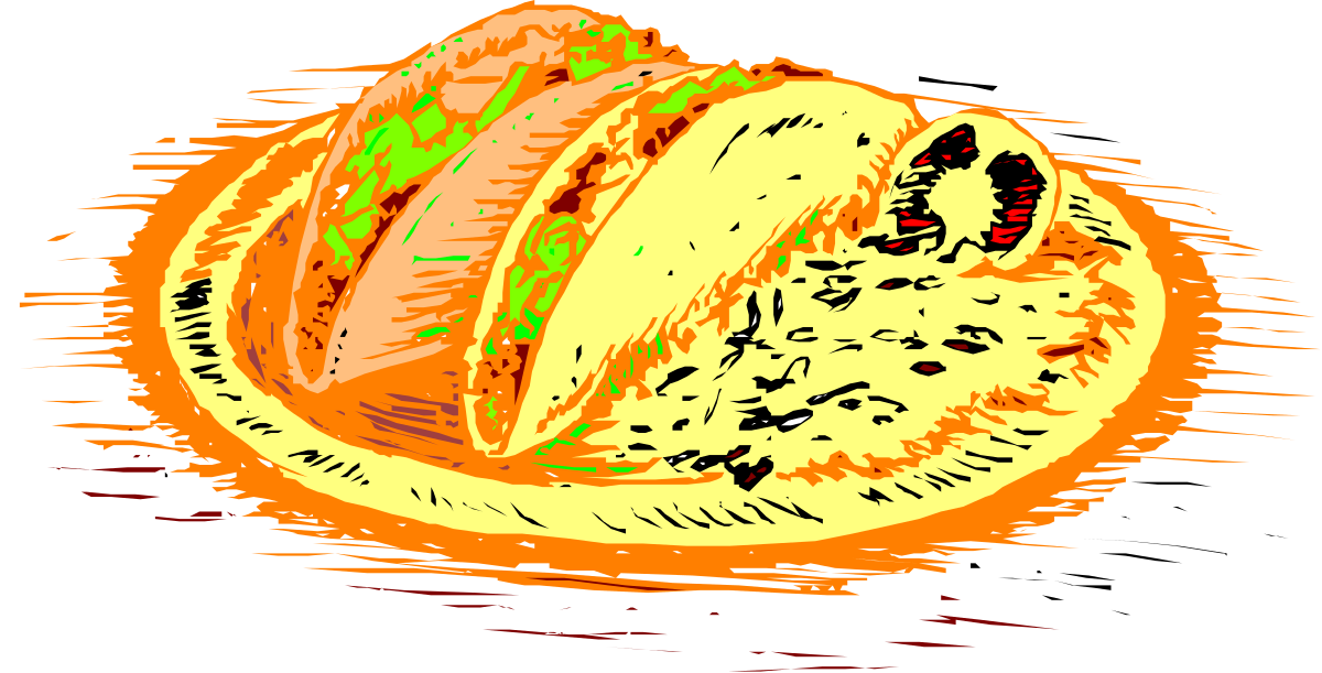 Sandwich Clipart on Black Background - Delicious Food Illustration