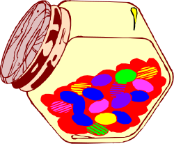 Candy Jar Clipart - Colorful Sweets and Treats Illustration