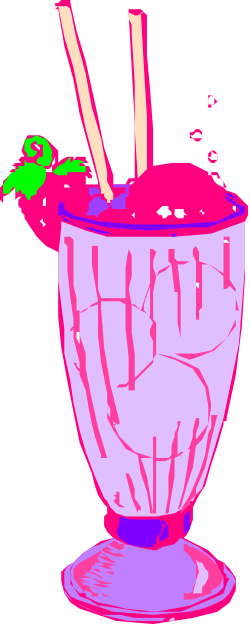 Glass with Straw Clipart: Refreshing Beverage Image