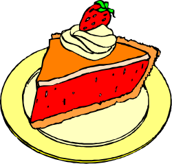 Delicious Piece of Cake on Plate Clipart - Perfect for Celebrations