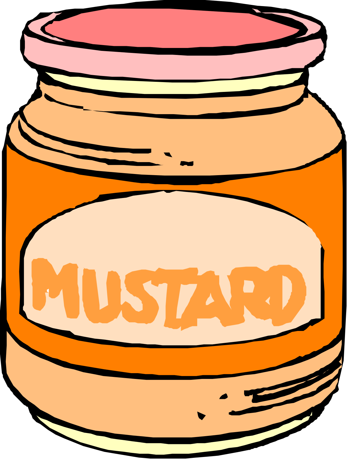 Mustard Jar Clipart: Vibrant Condiment for Delicious Dishes