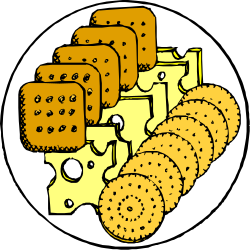 Cheese Plate Delights: Creative Clipart for Food Designs