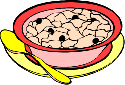Cereal Bowl with Spoon and Banana Clipart  Perfect for Breakfast Designs