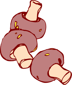 Meat Variety Clipart: Three Juicy Pieces Against a Black Background