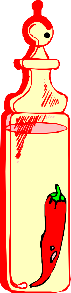 Chili Jar Clipart - Fresh and Spicy Chili Pepper on Top