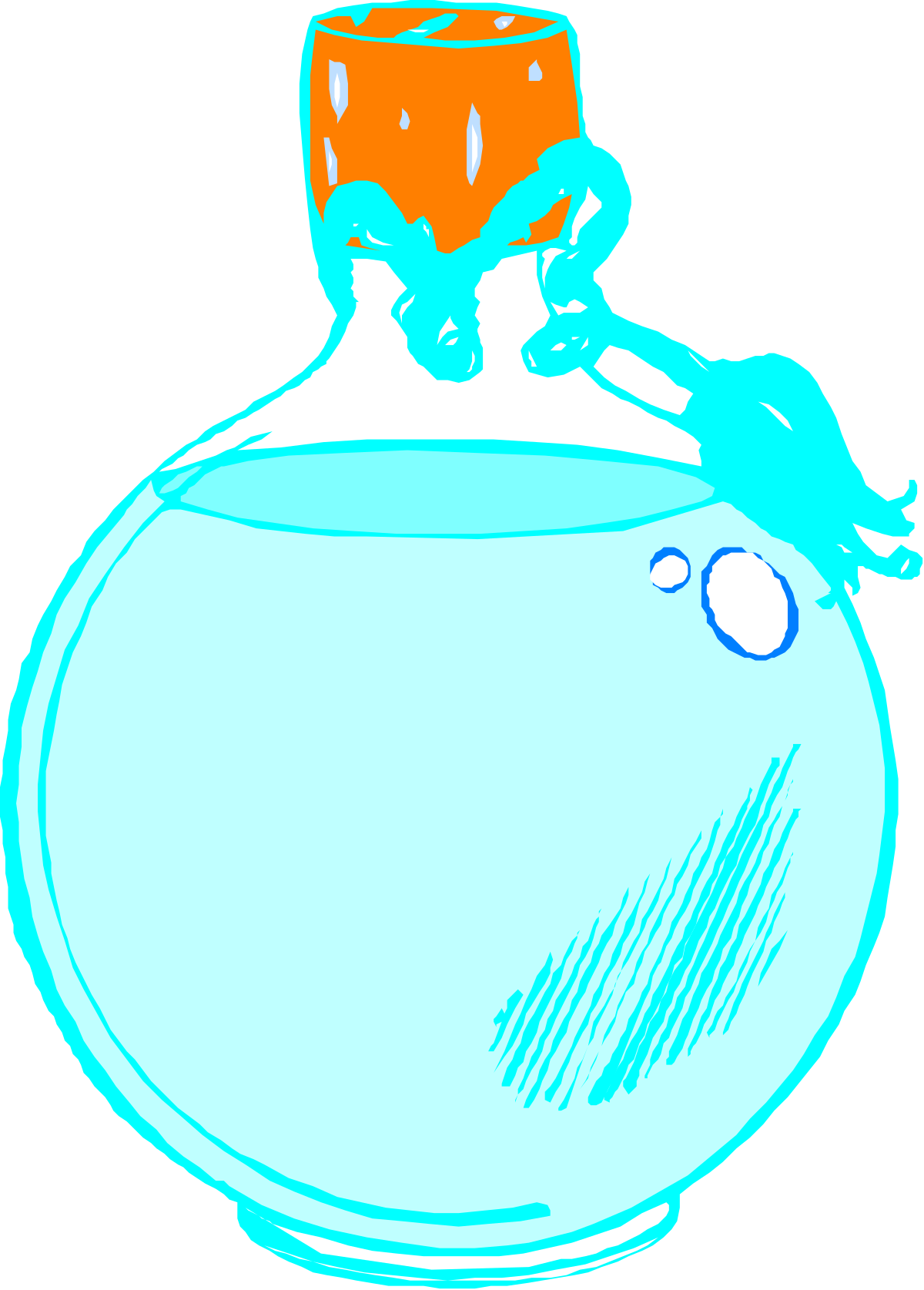 Fish Bowl Clipart with Vibrant Fish Inside - Perfect for Creative Projects