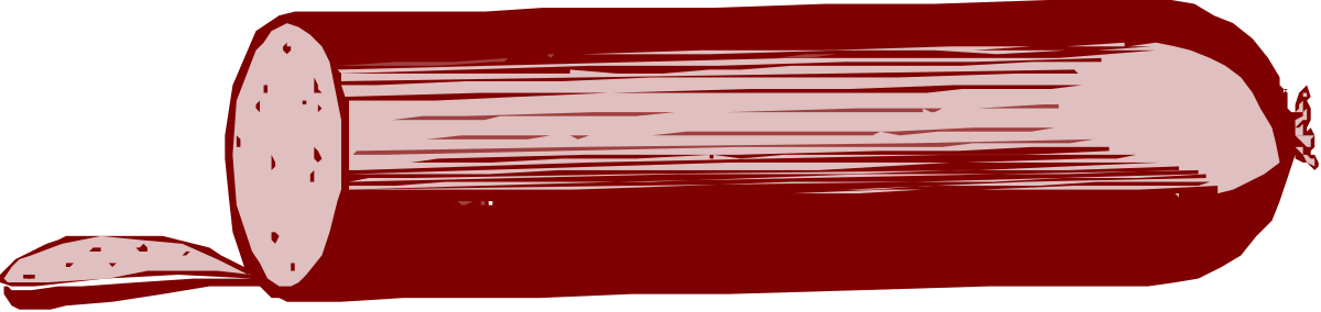 Red Paper Roll with White Outline - Ideal Clipart for Crafts and Designs