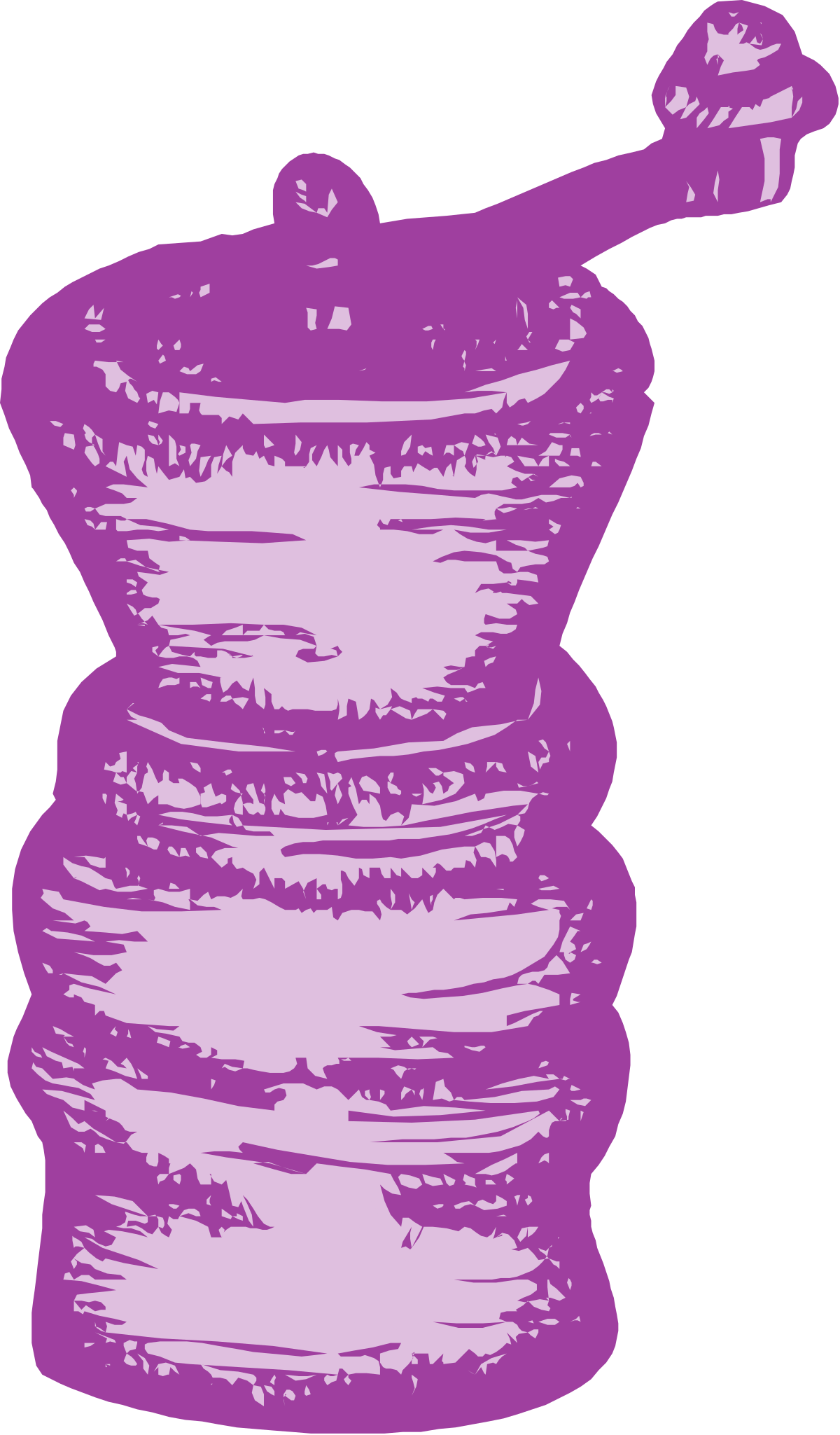 Delicious Purple and White Pancakes Stack Clipart