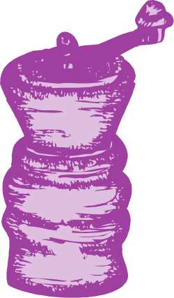 Delicious Purple and White Pancakes Stack Clipart