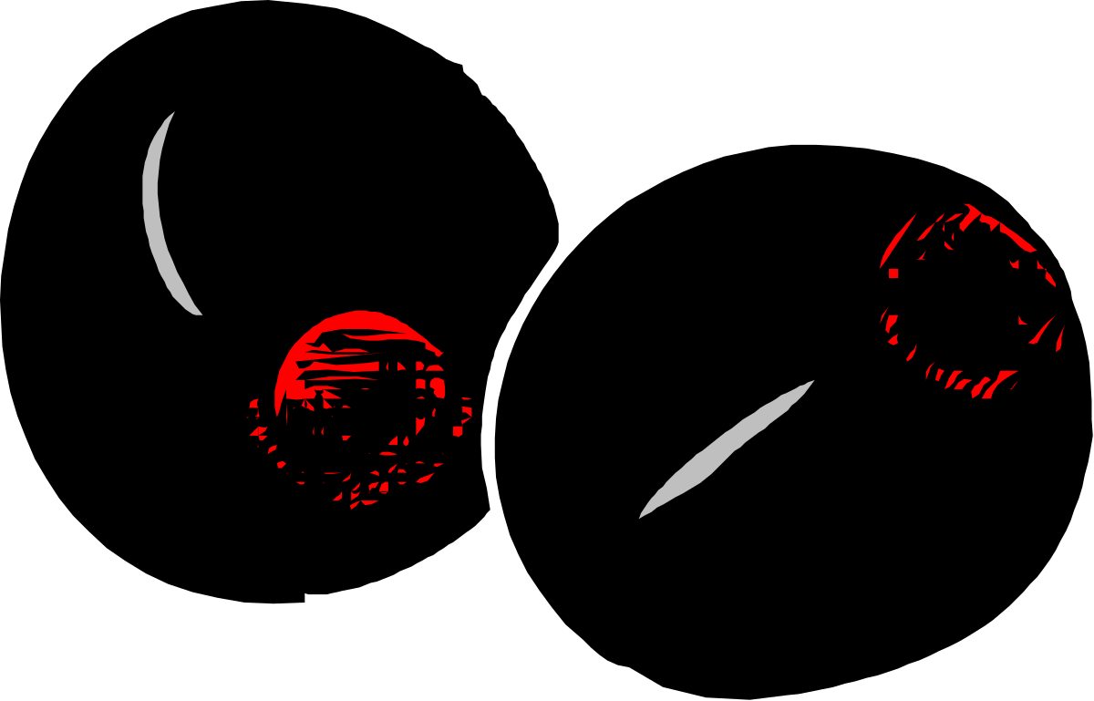 a black and red image of a man with a knife clip art png transparent Black and Red Knife-Wielding Man Clipart for Bold Designs
