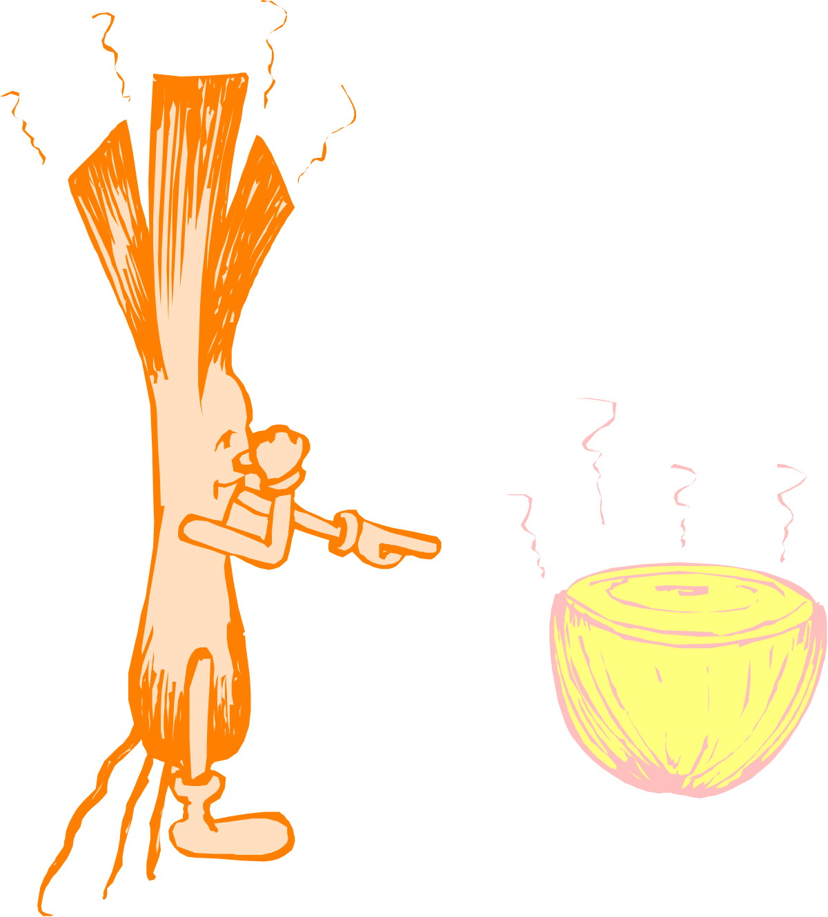 Cooking Cartoon Character Clipart for Delicious Food Scenes