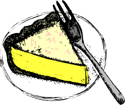 Piece of Cake with Fork Clipart - Sweet Treat Delight