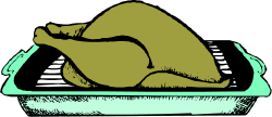 Chicken Sitting on Bowl - Whimsical Clipart Illustration