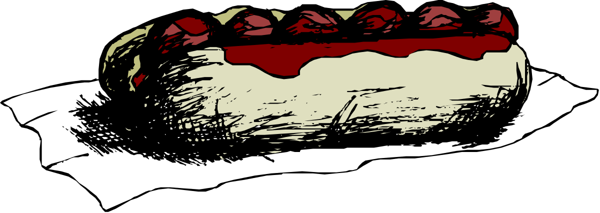 Delicious Cake with Red and White Frosting Clipart